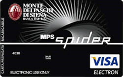 Carta prepagata MPS (Monte dei Paschi di Siena) Spider